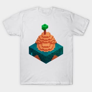 Tree Hill Pixel Vector Art T-Shirt